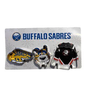 Buffalo Sabres Themed Cookie Cutter Set of 3 New
